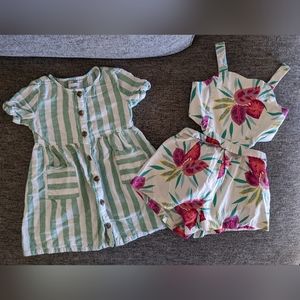 Bundle of two 2T dress and romper